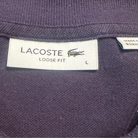Lacoste Navy Blue Polo Shirt Pima (Regular fit) - Picture 6 of 9